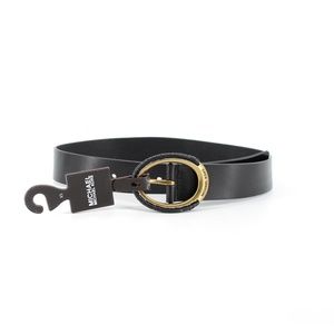 MICHAEL Michael Kors Accessories - Michael Kors | Leather Eclipse Belt Antique Gold MICHAEL Michael Kors Accessories - Michael Kors | Leather Eclipse Belt Antique Gold